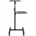 StarTech.com Table Vidéoprojecteur et Ordinateur Portable - Support Projecteur Robuste (2 Étagères max. 10kg chacune) - Ajus