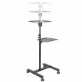 StarTech.com Table Vidéoprojecteur et Ordinateur Portable - Support Projecteur Robuste (2 Étagères max. 10kg chacune) - Ajus
