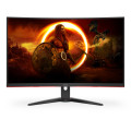 AOC G2 C32G2ZE/BK écran plat de PC 80 cm (31.5") 1920 x 1080 pixels Full HD LED Noir, Rouge
