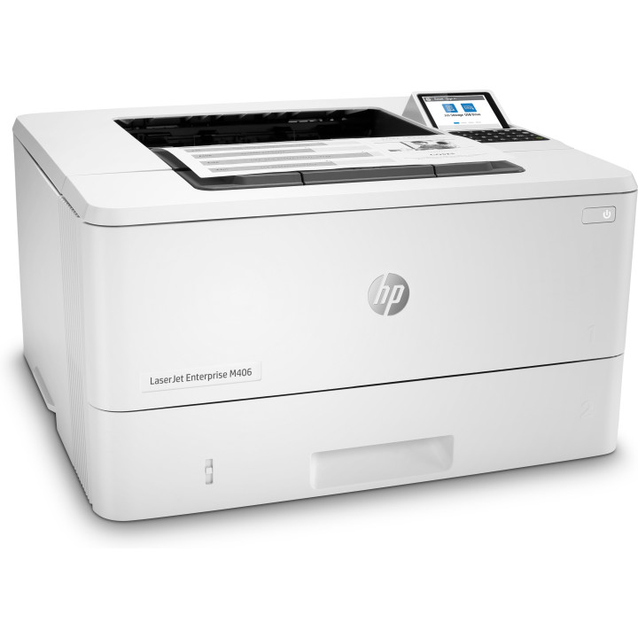 HP LaserJet Enterprise M406dn, Black and white, Printer for Business, Print, Compact Size Strong Security Two-sided printing En