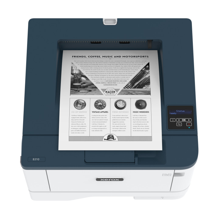 Xerox B310 Imprimante recto verso sans fil A4 40 ppm, PS3 PCL5e/6, 2 magasins Total 350 feuilles