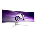 Philips Evnia 8000 49M2C8900L/00 écran plat de PC 124,2 cm (48.9") 5120 x 1440 pixels Dual QHD QD-OLED Blanc