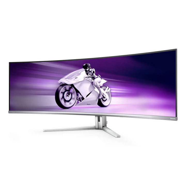 Philips Evnia 8000 49M2C8900L/00 écran plat de PC 124,2 cm (48.9") 5120 x 1440 pixels Dual QHD QD-OLED Blanc