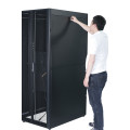 APC EASY RACK 600MM/42U/800MM WITH ROOF SIDE PANEL CASTORS FEET AND 4 BRACKETS NO BOTTOM BLACK Rack autonome Noir