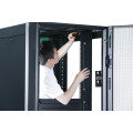 APC EASY RACK 600MM/42U/800MM WITH ROOF SIDE PANEL CASTORS FEET AND 4 BRACKETS NO BOTTOM BLACK Rack autonome Noir