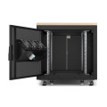 APC NetShelter - Rack informatique insonorisé - 12U - Finition Erable