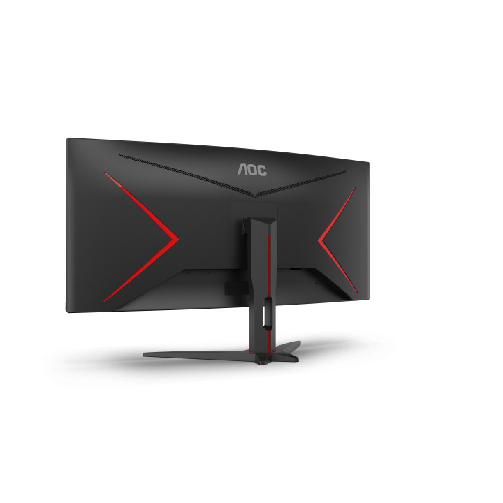AOC G2 CU34G2XE/BK LED display 86,4 cm (34") 3440 x 1440 pixels Wide Quad HD LCD Noir, Rouge