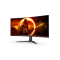AOC G2 CU34G2XE/BK LED display 86,4 cm (34") 3440 x 1440 pixels Wide Quad HD LCD Noir, Rouge