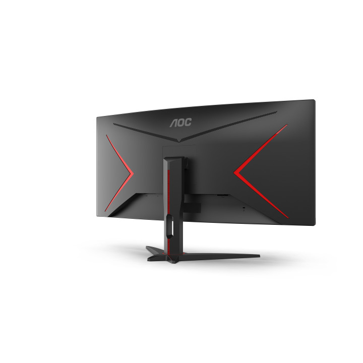 AOC G2 CU34G2XE/BK LED display 86,4 cm (34") 3440 x 1440 pixels Wide Quad HD LCD Noir, Rouge