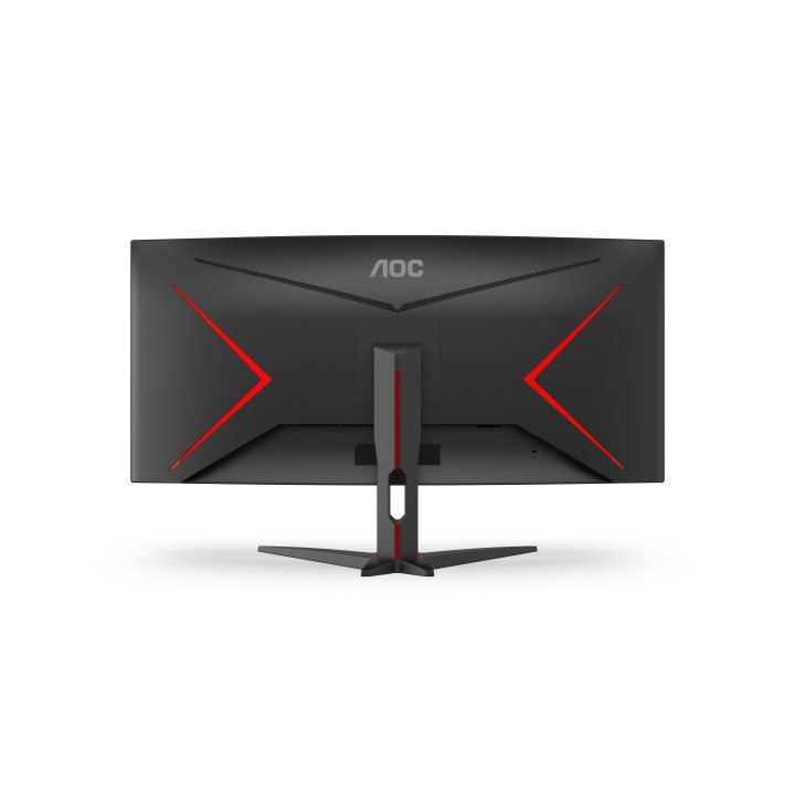 AOC G2 CU34G2XE/BK LED display 86,4 cm (34") 3440 x 1440 pixels Wide Quad HD LCD Noir, Rouge