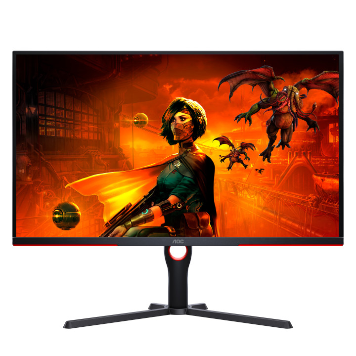 AOC G3 U32G3X/BK LED display 80 cm (31.5") 3840 x 2160 pixels 4K Ultra HD Noir, Rouge