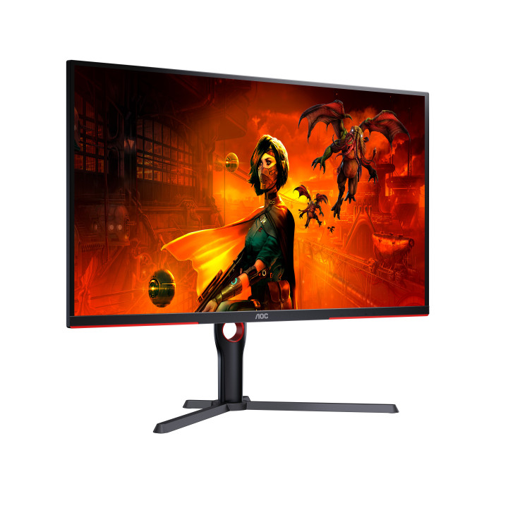 AOC G3 U32G3X/BK LED display 80 cm (31.5") 3840 x 2160 pixels 4K Ultra HD Noir, Rouge