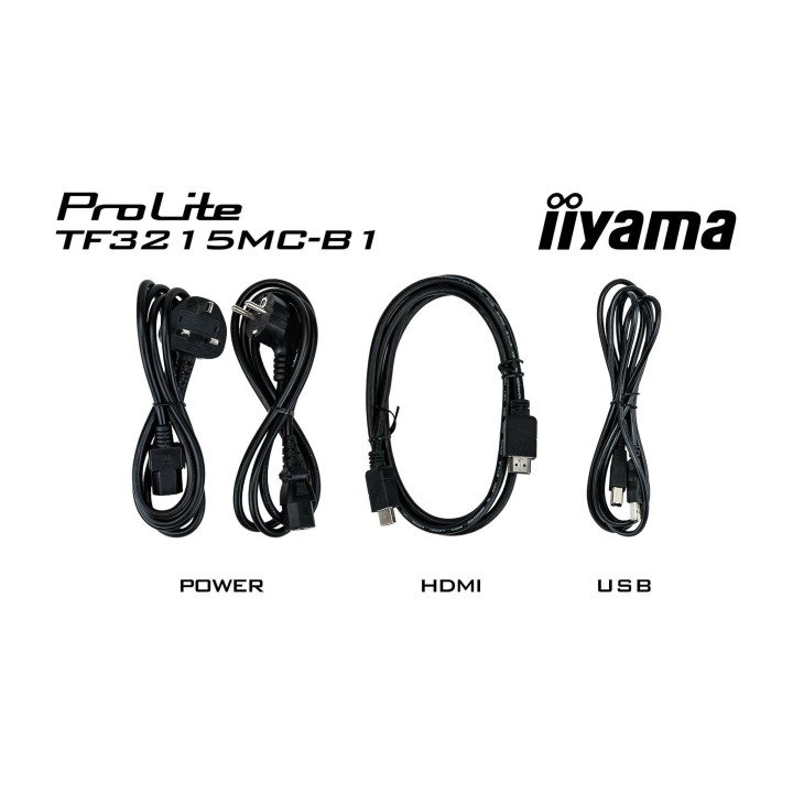 iiyama ProLite TF3215MC-B2 écran plat de PC 81,3 cm (32") 1920 x 1080 pixels Full HD LED Écran tactile Kiosque Noir