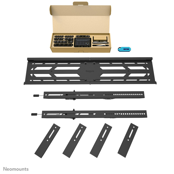 Neomounts WL30S-950BL19 Support mural robuste pour écran 55-110" - fixe - verrouillable - paysage et portrait