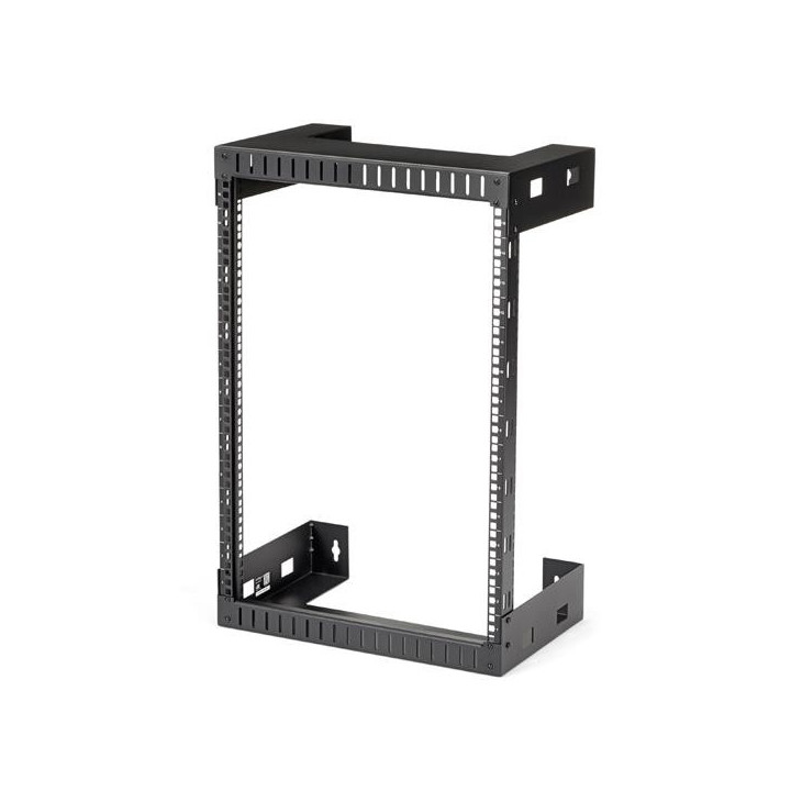 StarTech.com Rack Réseau Mural 15U à 2 Montants, Rack Serveur 19" à Cadre Ouvert, Profondeur 12", Rack de Données Mural pou