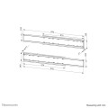 Neomounts ADM-875WH2 Adaptateur double écran 42-65"