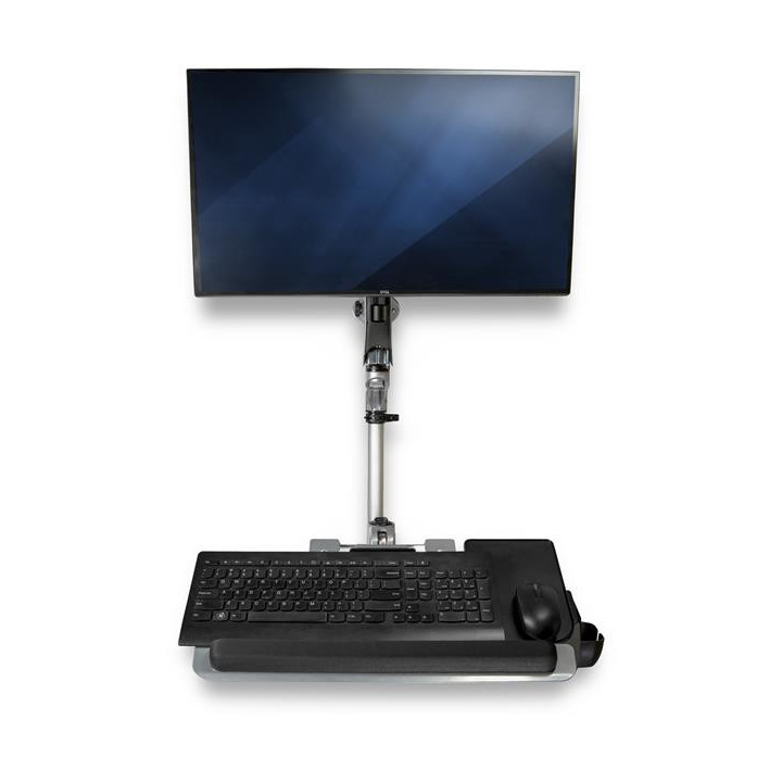 StarTech.com Poste de travail ergonomique réglable en hauteur à montage mural - 1 écran