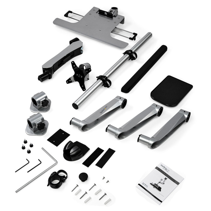 StarTech.com Poste de travail ergonomique réglable en hauteur à montage mural - 1 écran