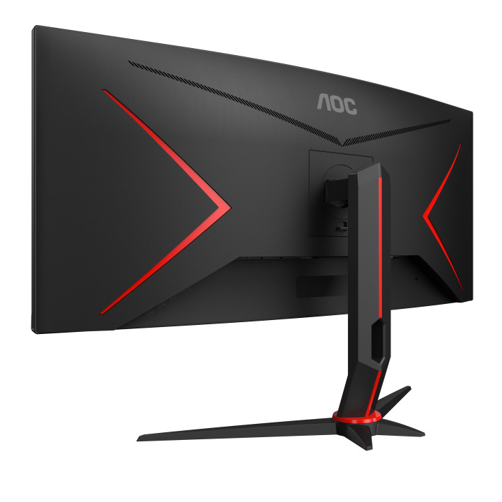 AOC G2 CU34G2/BK LED display 86,4 cm (34") 3440 x 1440 pixels Quad HD Noir, Rouge