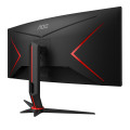 AOC G2 CU34G2/BK LED display 86,4 cm (34") 3440 x 1440 pixels Quad HD Noir, Rouge