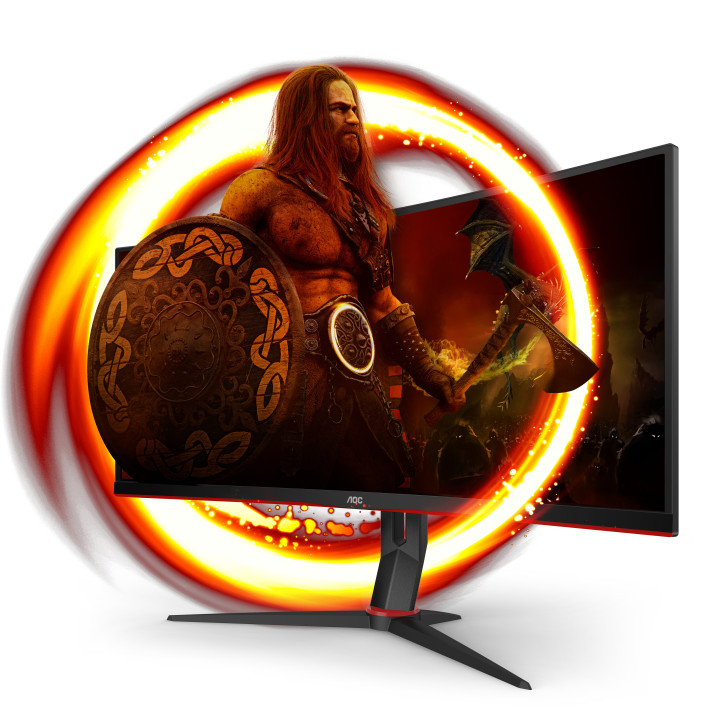 AOC G2 CU34G2/BK LED display 86,4 cm (34") 3440 x 1440 pixels Quad HD Noir, Rouge