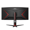 AOC G2 CU34G2/BK LED display 86,4 cm (34") 3440 x 1440 pixels Quad HD Noir, Rouge