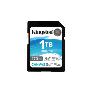 Kingston Technology Canvas Go! Plus Carte SDXC Canvas Go Plus 170R C10 UHS-I U3 V30 de 1 To