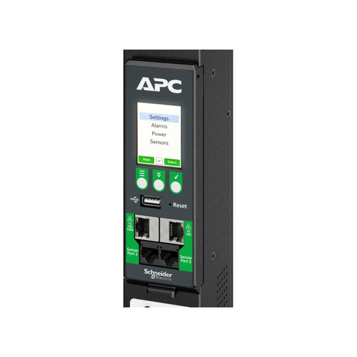 APC NetShelter Rack PDU Advanced, Contrôlé, 3PH, 22,1kW 400V 32A ou 17,3kW 415V 30A, 48 Prises, CEI309