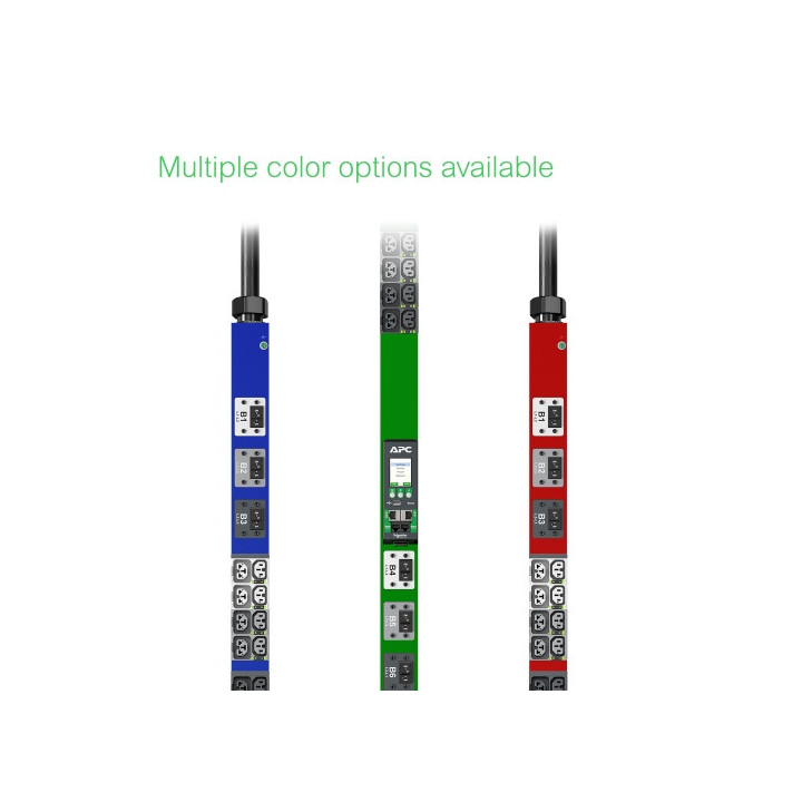 APC NetShelter Rack PDU Advanced, Contrôlé, 3PH, 22,1kW 400V 32A ou 17,3kW 415V 30A, 48 Prises, CEI309