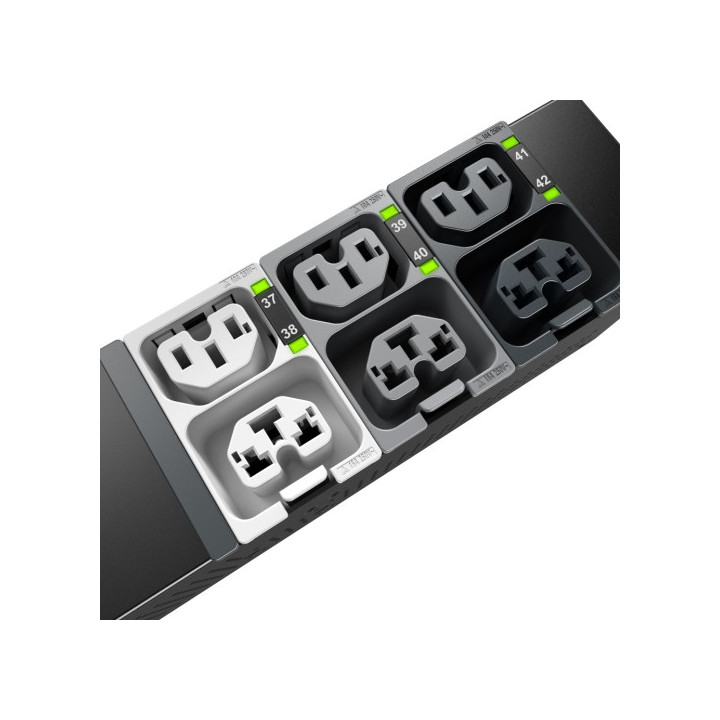 APC NetShelter Rack PDU Advanced, Contrôlé, 3PH, 22,1kW 400V 32A ou 17,3kW 415V 30A, 48 Prises, CEI309