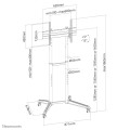 Neomounts FL50-540BL1 Support au sol mobile pour écran 37-70"