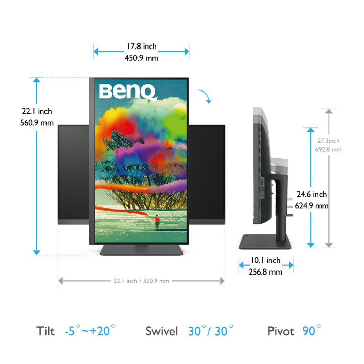 BenQ PD2705U écran plat de PC 68,6 cm (27") 3840 x 2160 pixels 4K Ultra HD LED Noir