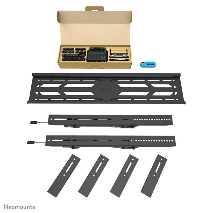 Neomounts WL35S-950BL19 Support mural robuste pour écran 55-110" - inclinable - verrouillable - paysage et portrait