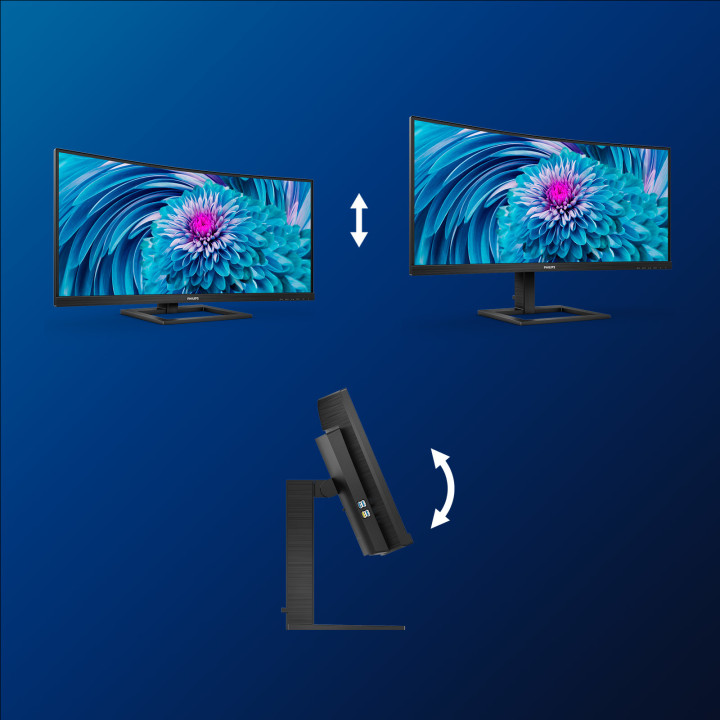 Philips E Line 346E2CUAE/00 écran plat de PC 86,4 cm (34") 3440 x 1440 pixels Wide Quad HD+ LCD Noir