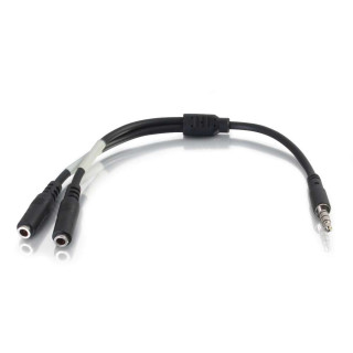 C2G 80114 câble audio 0,15 m 3,5mm 2 x 3.5mm Noir