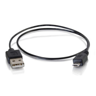 C2G 81708 câble USB 0,46 m USB 2.0 USB A Micro-USB B Noir