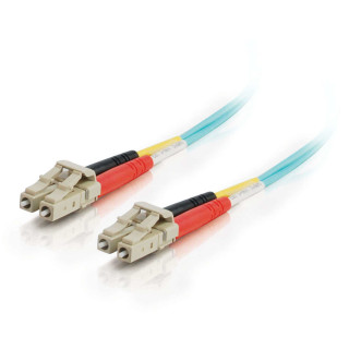 C2G 85549 câble InfiniBand et à fibres optiques 1 m LC OFNR Turquoise