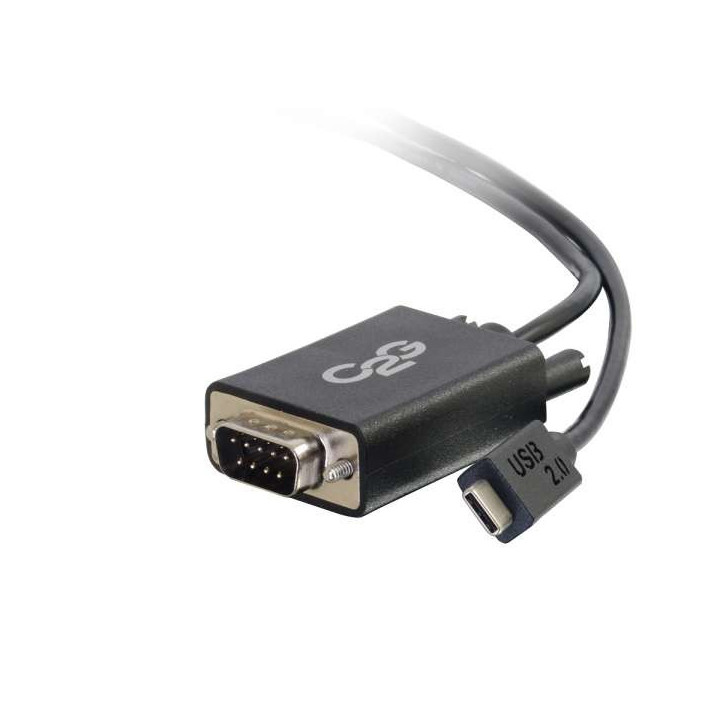 C2G USB2.0-C/DB9 carte et adaptateur d'interfaces