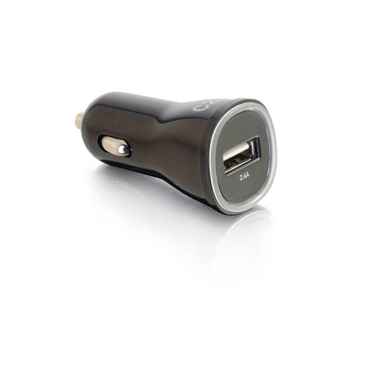 C2G Chargeur voiture USB 1 port USB, sortie 2,4 A