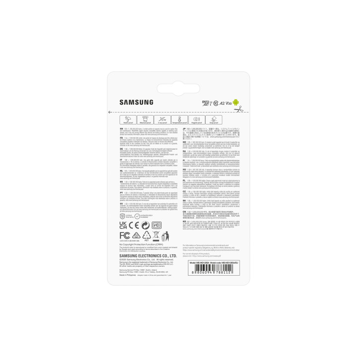 Samsung MB-MD128SA/EU mémoire flash 128 Go MicroSDXC UHS-I Classe 10