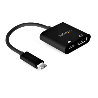 StarTech.com Adaptateur USB-C vers DisplayPort avec Power Delivery - Convertisseur Vidéo 8K 60Hz /4K 120Hz USB Type C vers DP 