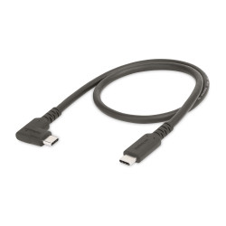 StarTech.com Câble USB-C de 50cm, Coudé à Droite, USB 10Gbps, 100W (5A) Power Delivery, 8K 60Hz/4K 144Hz DP Alt Mode, Cordon
