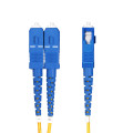 StarTech.com 1m (3.3ft) LC to SC (UPC) OS2 Single Mode Duplex Fiber Optic Cable, 9/125µm, 100G, Bend Insensitive, Low Insertio