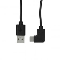 StarTech.com Câble de Charge USB-A vers USB-C de 1m, Coudé à Droite, Charge et Synchronisation, 3A, USB 2.0 - Cordon de Char