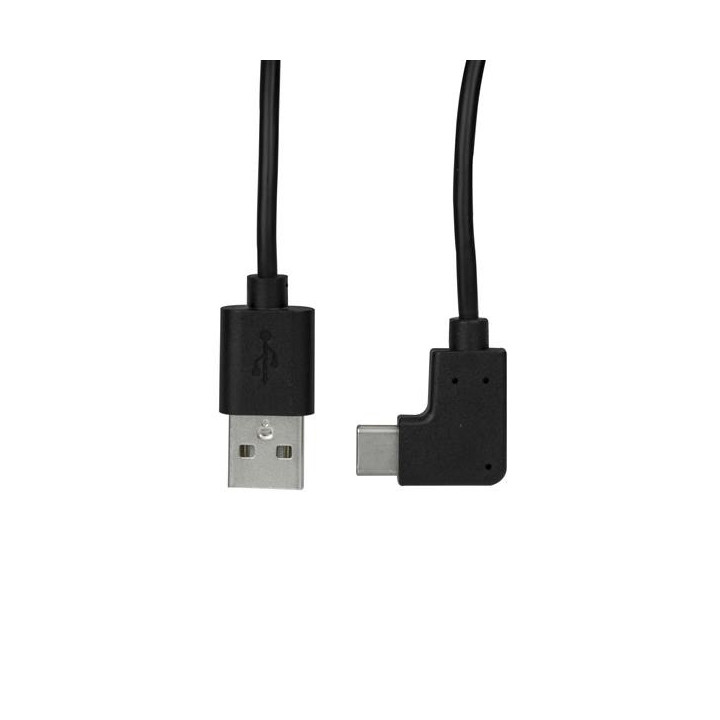 StarTech.com Câble de Charge USB-A vers USB-C de 1m, Coudé à Droite, Charge et Synchronisation, 3A, USB 2.0 - Cordon de Char