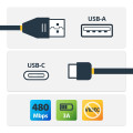 StarTech.com Câble de Charge USB-A vers USB-C de 1m, Coudé à Droite, Charge et Synchronisation, 3A, USB 2.0 - Cordon de Char