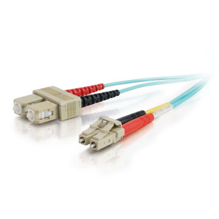C2G 85532 câble InfiniBand et à fibres optiques 2 m LC SC OFNR Turquoise