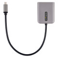 StarTech.com Hub USB-C MST à 2 ports - Adaptateur Multi-Moniteur USB Type-C vers 2x DisplayPort pour Ordinateur Portable - Dua