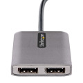 StarTech.com Hub USB-C MST à 2 ports - Adaptateur Multi-Moniteur USB Type-C vers 2x DisplayPort pour Ordinateur Portable - Dua