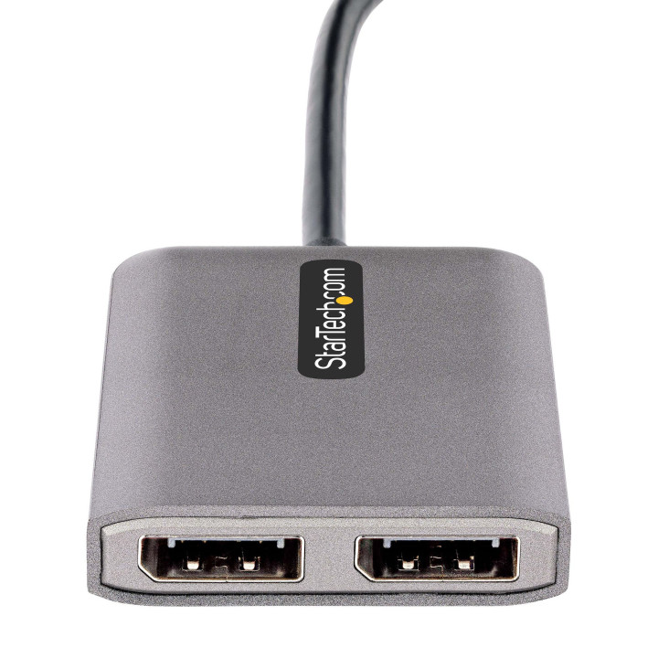 StarTech.com Hub USB-C MST à 2 ports - Adaptateur Multi-Moniteur USB Type-C vers 2x DisplayPort pour Ordinateur Portable - Dua